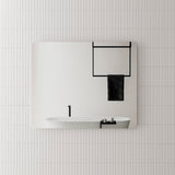 Retti Rectangular Frameless Mirror with Polished Edge and Rounded Corners | 25 sizes, from 400mm to 1800mm |