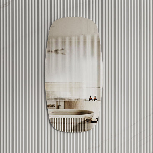 Riri Oblong Frameless Mirror with Polished Edge | 9 sizes available, from 400mm to 1500mm |