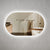 Pill Oval 1500mm x 900mm Backlit LED Mirror with Polished Edge and Demister