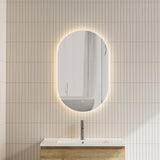 Pill Oval Backlit LED Mirror with Polished Edge and Demister | 11 sizes available, from 400mm to 1800mm |