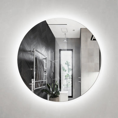 *Clearance* Circa Round 1000mm Backlit LED Frameless Mirror with Polished Edge and Demister