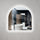 Arco Arch 1000mm x 1000mm Backlit LED Mirror with Polished Edge and Demister