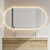Pill Oval LED Mirror with Frosted Glass Border and Demister | 13 sizes available, from 400mm to 1800mm |