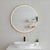 Circa Round Frontlit LED Mirror with Brushed Brass (Gold) Frame and Demister | 3 sizes available, from 600mm to 1000mm |