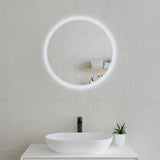 Circa Round LED Mirror with Frosted Glass Border and Demister | 8 sizes, from 600mm to 1200mm |
