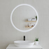 Circa Round LED Mirror with Frosted Glass Border and Demister | 8 sizes, from 600mm to 1200mm |