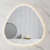Delphi Egg LED Mirror with Frosted Glass Border and Demister | 2 sizes available, 800mm and 1000mm |