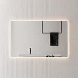 Retti Rectangular LED Mirror with Frosted Glass Border and Demister | 25 sizes from 400mm to 2000mm |