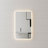 Retti Rectangular LED Mirror with Frosted Glass Border and Demister | 25 sizes from 400mm to 2000mm |