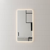 Retti Rectangular LED Mirror with Frosted Glass Border and Demister | 25 sizes from 400mm to 2000mm |