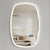 Riri Oblong Frontlit LED Mirror with Matte White Frame and Demister | 2 sizes available, 500mm and 600mm |
