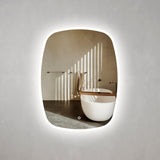 Riri Oblong LED Mirror with Frosted Glass Border and Demister | 10 sizes available, from 400mm to 1800mm |
