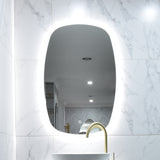 Riri Oblong LED Mirror with Frosted Glass Border and Demister | 10 sizes available, from 400mm to 1800mm |