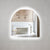 Arco Arch LED Mirror with Frosted Glass Border and Demister | 11 sizes available, from 400mm to 1500mm |