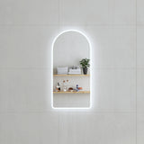 Arco Arch LED Mirror with Frosted Glass Border and Demister | 11 sizes available, from 400mm to 1500mm |