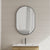 Pill Oval Mirror with Matte Black Frame | 5 sizes available, from 500mm to 1500mm |