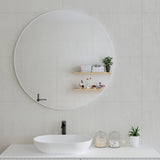 Circa Round Mirror with Matte White Frame | 4 sizes available, from 600mm to 1000mm |