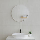 Circa Round Mirror with Matte White Frame | 4 sizes available, from 600mm to 1000mm |