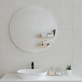 Circa Round Mirror with Matte White Frame | 4 sizes available, from 600mm to 1000mm |