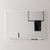 Retti Rectangular Mirror with Matte White Frame | 8 sizes available, from 450mm to 1500mm |