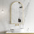 Arco Arch Mirror with Brushed Brass (gold) Frame | 5 sizes available, from 400mm to 1000mm |