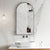 Arco Arch Mirror with Matte Black Frame | 5 sizes available, from 400mm to 1000mm |