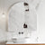 Arco Arch Mirror with Matte White Frame | 5 sizes available, from 400mm to 1000mm |