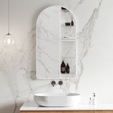 Arco Arch Mirror with Matte White Frame | 5 sizes available, from 400mm to 1000mm |