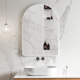 Arco Arch Mirror with Matte White Frame | 5 sizes available, from 400mm to 1000mm |