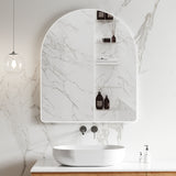 Arco Arch Mirror with Matte White Frame | 5 sizes available, from 400mm to 1000mm |