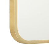 Arco Arch 1500mm x 1000mm Framed Mirror, Brushed Brass Gold Frame