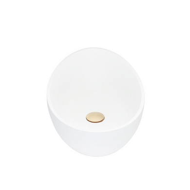 Whitehaven 600mm x 380mm Artificial Stone Above-Counter Basin, Matte White