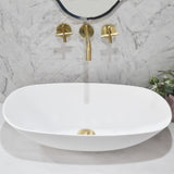 Rolo 630mm Artificial Stone Above-Counter Basin, Matte White