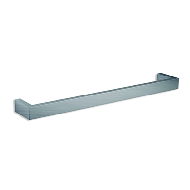 Thermogroup Square Single Bar Heated Towel Rail 632mm | Brushed Stainless |