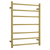 Profile Straight Round Ladder 600mm x 800mm x 122mm 7 Bar Heated Towel Rail | Brushed Gold |