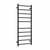 Thermogroup 10 Bar Thermorail Round Heated Towel Ladder 450mm | Matte Black |