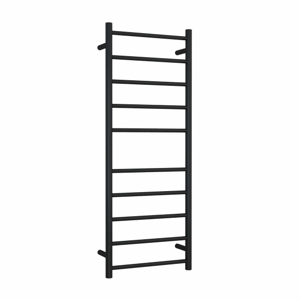 Thermogroup 10 Bar Thermorail Round Heated Towel Ladder 450mm | Matte Black |