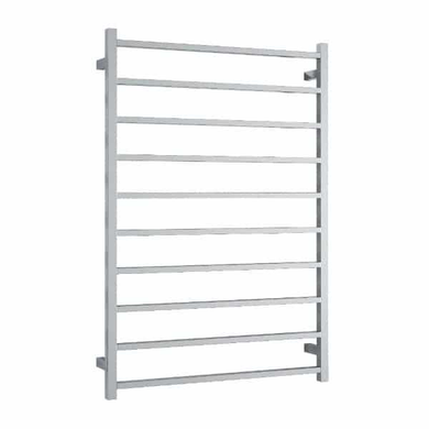 Thermogroup 10 Bar Thermorail Square Heated Towel Ladder 800mm | Polished Stainless |