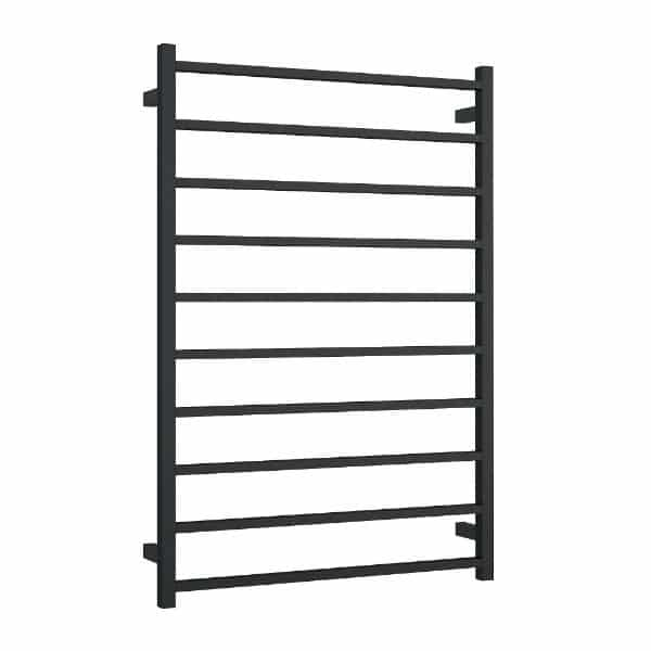 Thermogroup 10 Bar Thermorail Square Heated Towel Ladder 800mm | Matte Black |