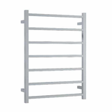 Thermogroup 12V Straight Square Ladder Heated Towel Rail 600mm | Polished Stainless |