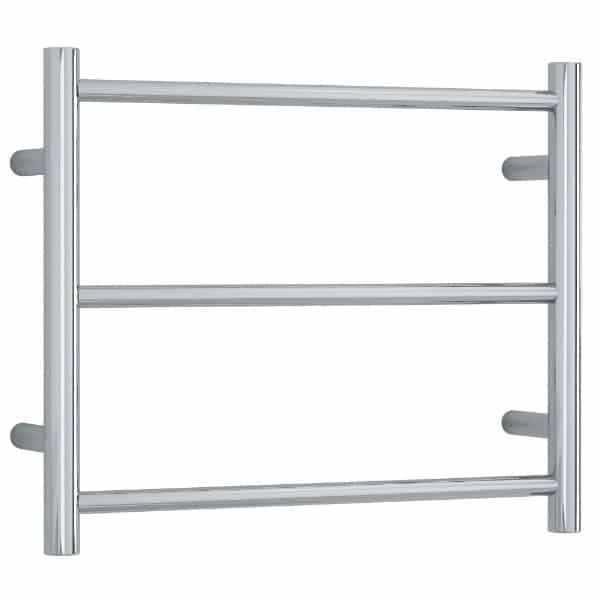 Thermogroup 3 Bar Thermorail Round Heated Towel Ladder 600mm | Polished Stainless Chrome |