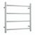Thermogroup 4 Bar Thermorail Round Heated Towel Ladder 550mm | Polished Stainless |