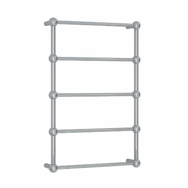 Thermogroup 5 Bar Thermorail Heritage Heated Towel Rail 560mm, Polished Stainless