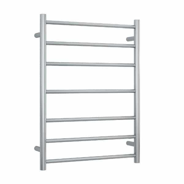 Thermogroup 7 Bar Thermorail Round Heated Towel Ladder 600mm | Brushed Stainless |