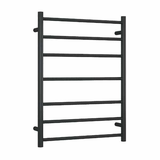 Thermogroup 7 Bar Thermorail Round Heated Towel Ladder 600mm | Matte Black |