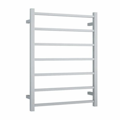 Thermogroup 7 Bar Thermorail Square Heated Towel Ladder 600mm | Brushed Stainless |