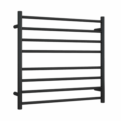 Thermogroup 8 Bar Thermorail Round Heated Towel Ladder 750mm | Matte Black |