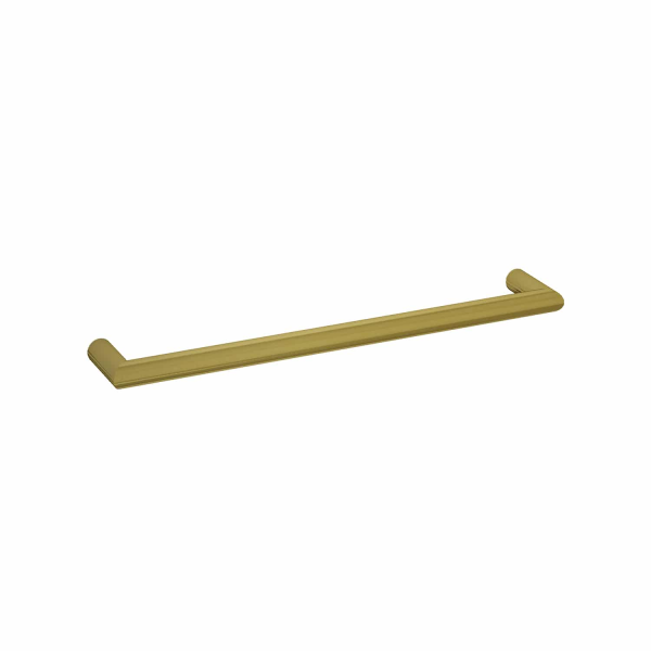 Thermogroup Round Single Bar Heated Towel Rail 632mm | Brushed Gold |
