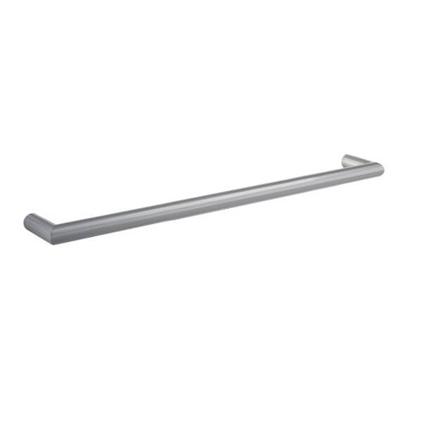 Thermogroup Round Single Bar Heated Towel Rail 632mm | Brushed Stainless |