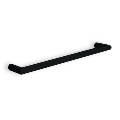 Thermogroup Round Single Bar Heated Towel Rail 632mm | Matte Black |